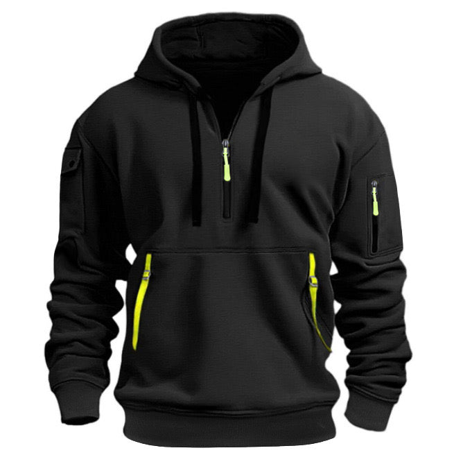 Sudadera hombre con capucha y bolsillos - Cesar