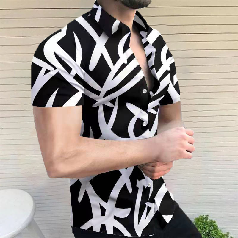 Camisa de vacaciones para hombre con estampado informal
