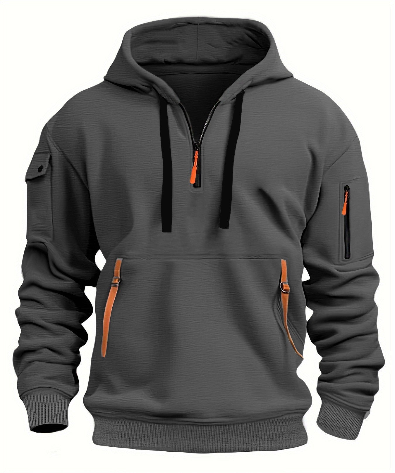 Sudadera hombre con capucha y bolsillos - Cesar