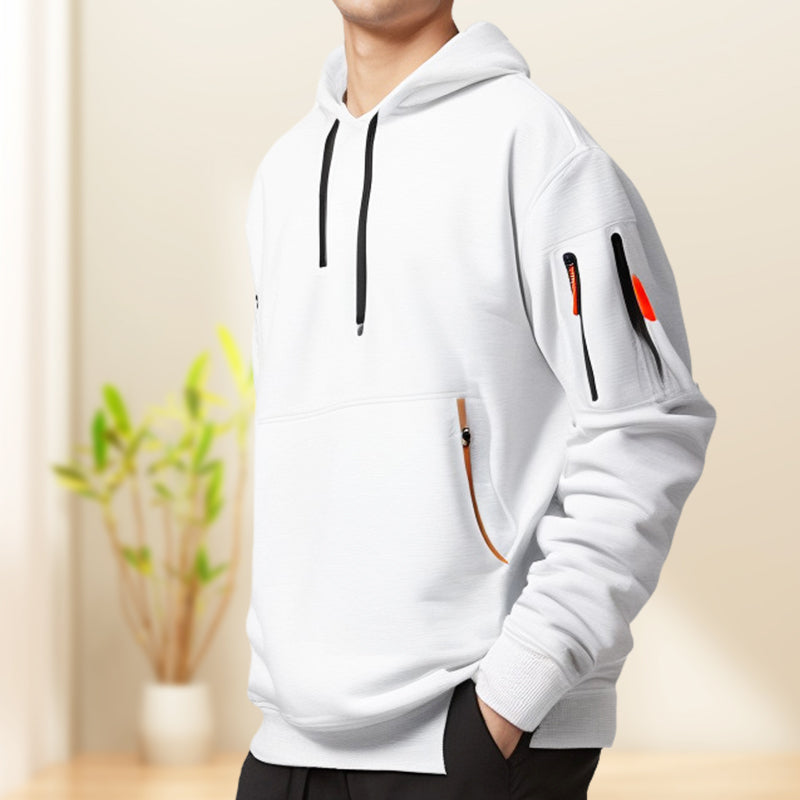 Sudadera hombre con capucha y bolsillos - Cesar