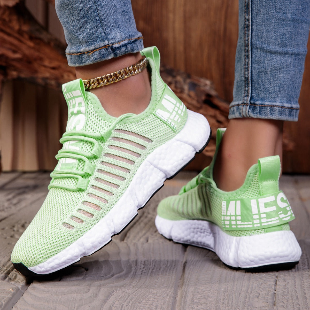 Zapatillas deportivas para mujer tejido transpirable suela ergonómica - Marisol