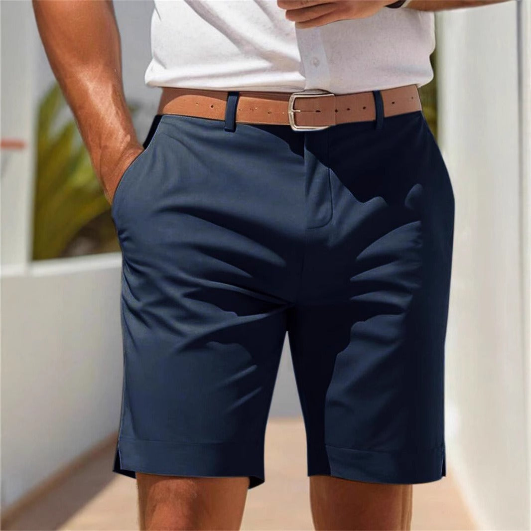 Bermuda hombre sarga corte recto estilo casual - Di Marco