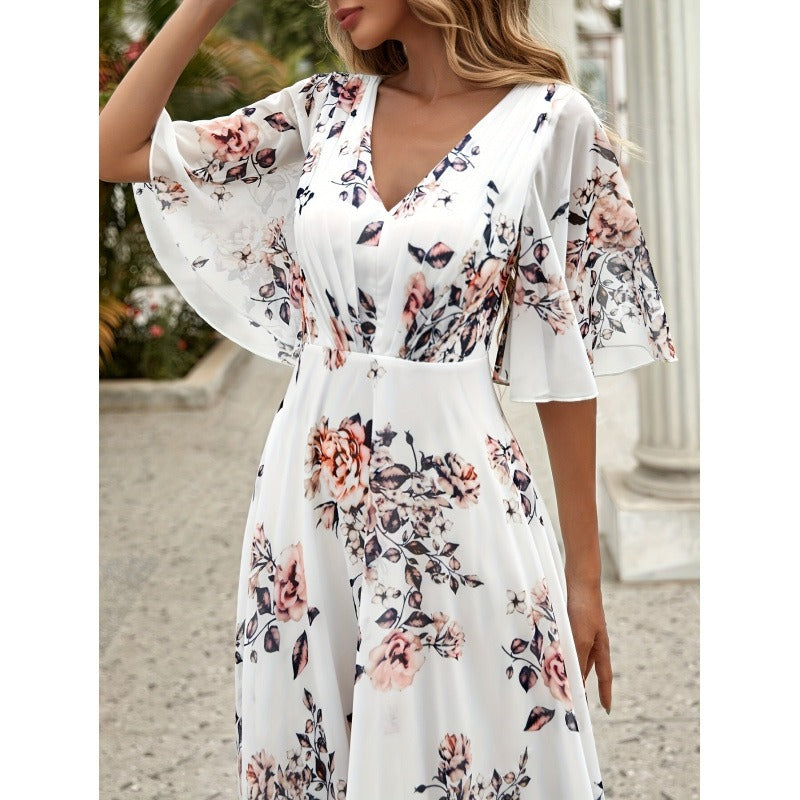 Vestido largo floral mujer - Sorelia