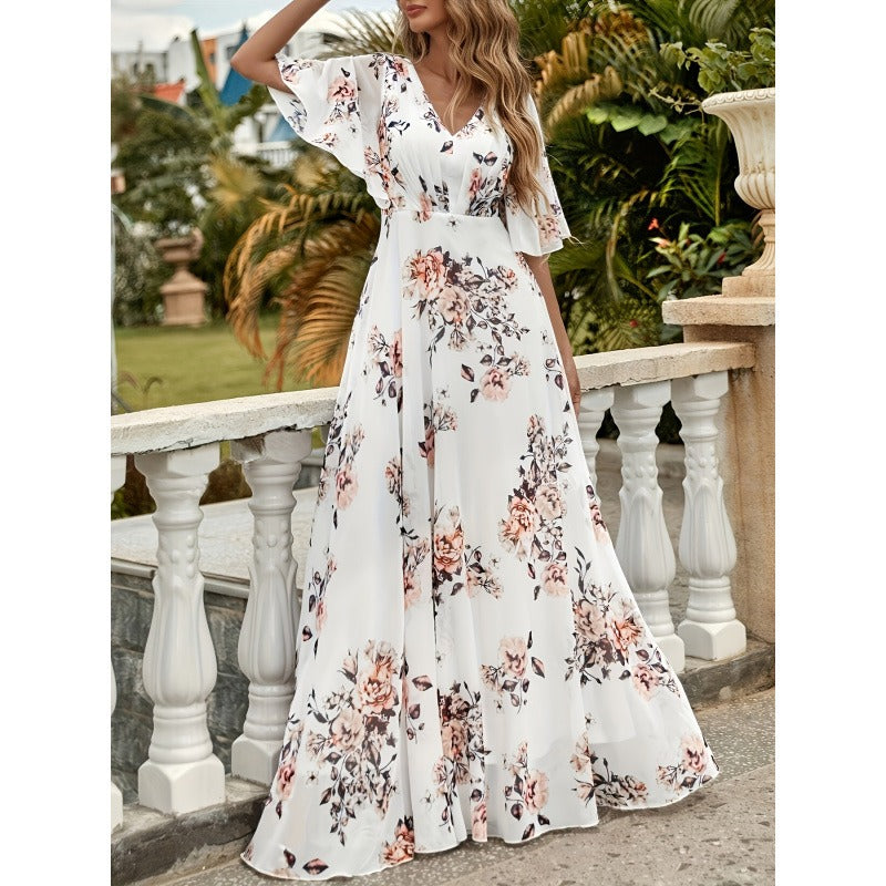 Vestido largo floral mujer - Sorelia