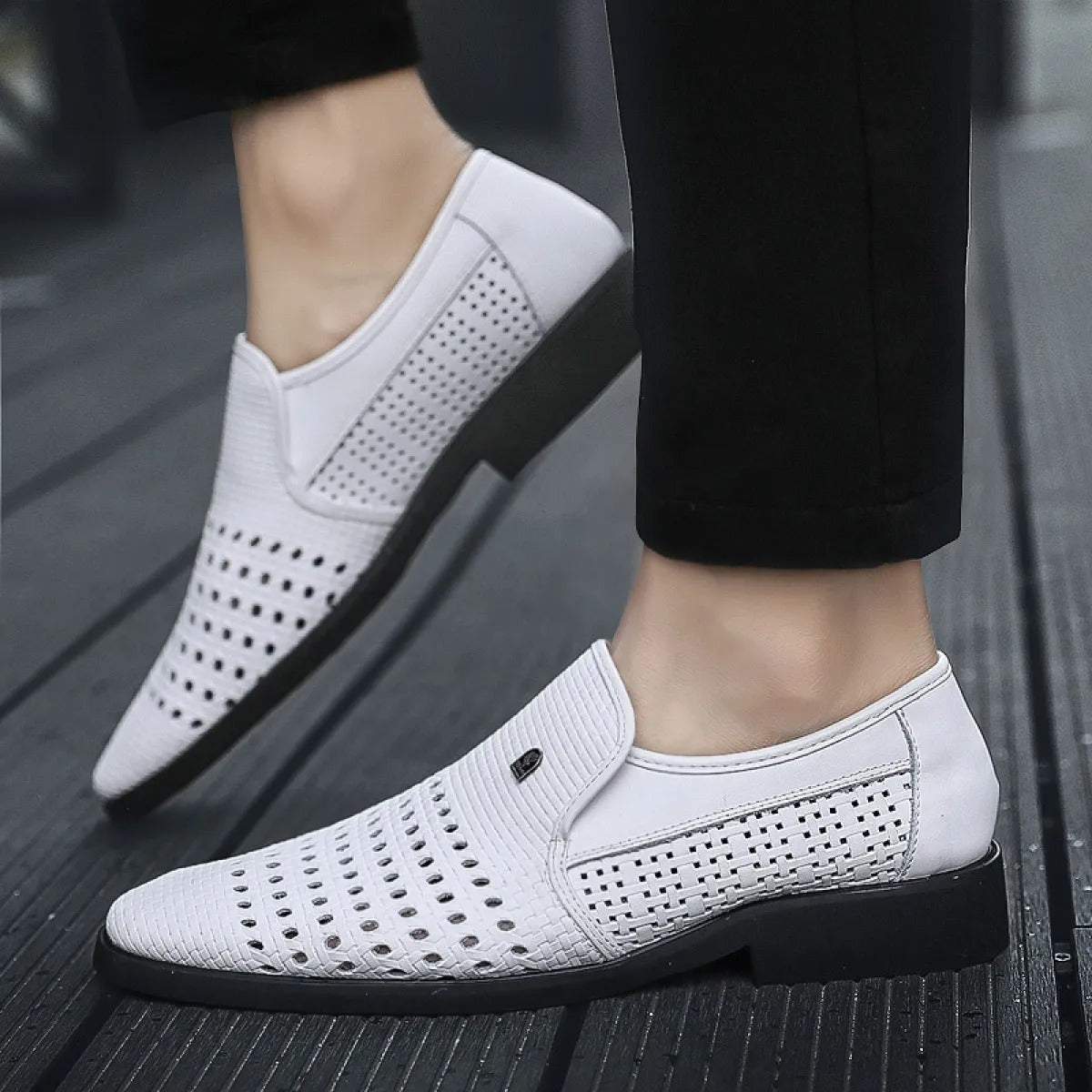 Zapatos de vestir para hombre de piel trenzada transpirables - Damián