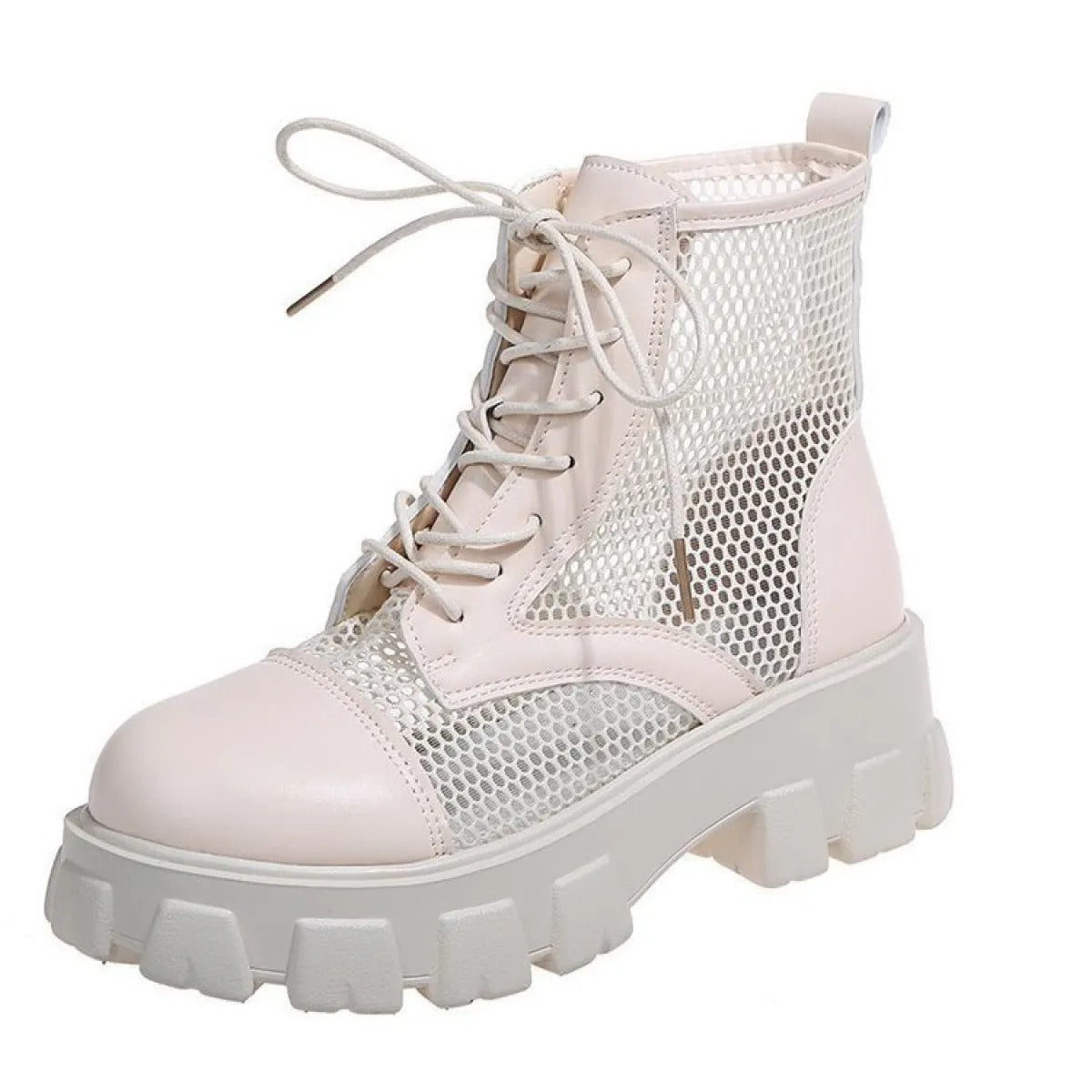 Botas militar mujer paneles de malla - Lioré