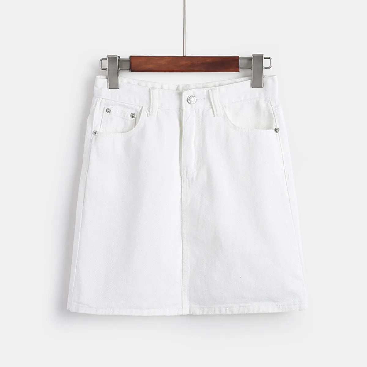 Falda corta denim para mujer - Auria