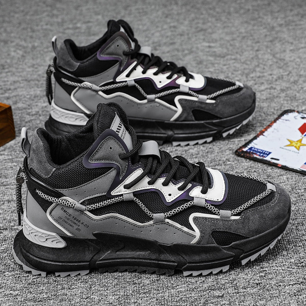 Zapatillas deportivas con suela gruesa - Rextor