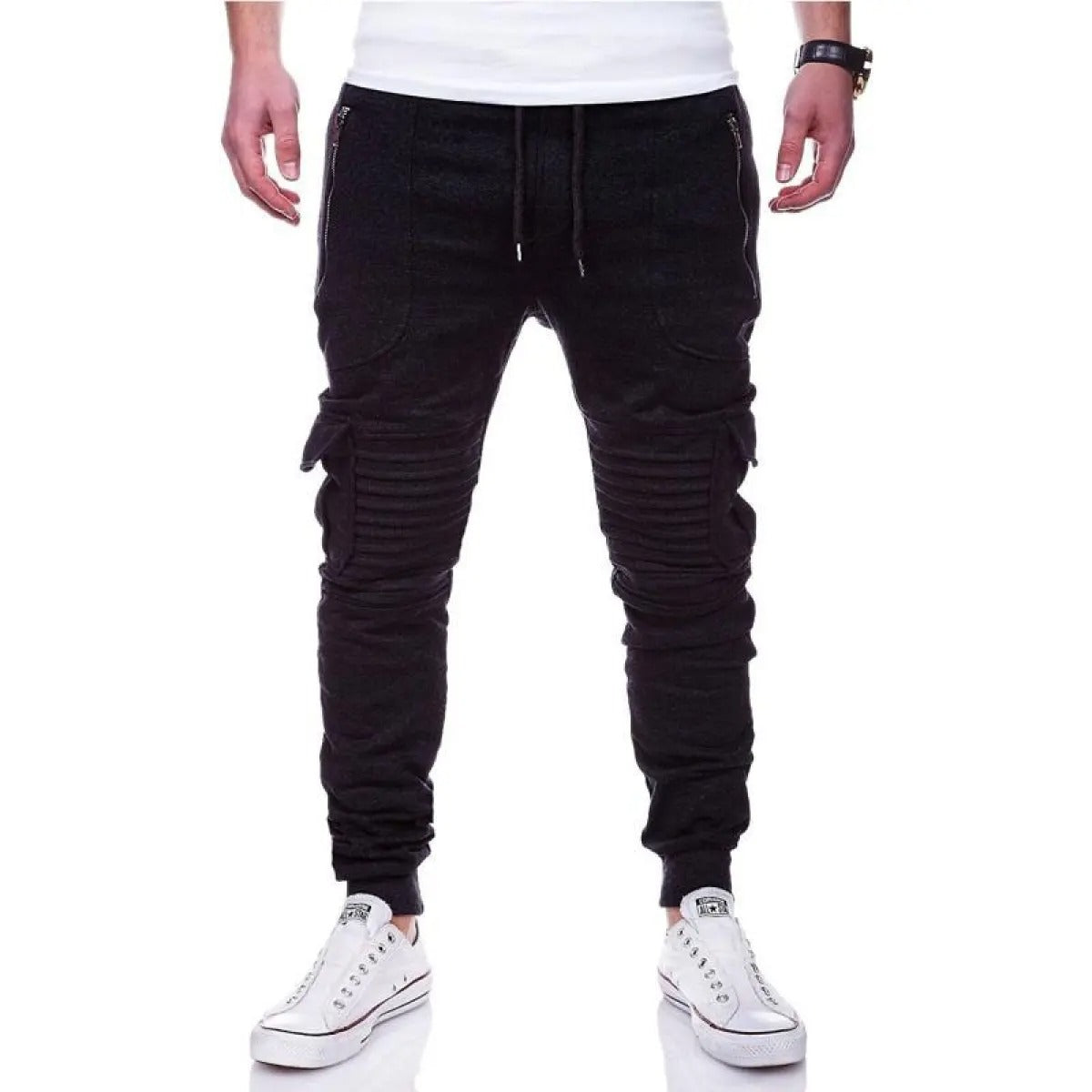Jogger deportivo hombre con bolsillos cargo y textura acanalada - Brant