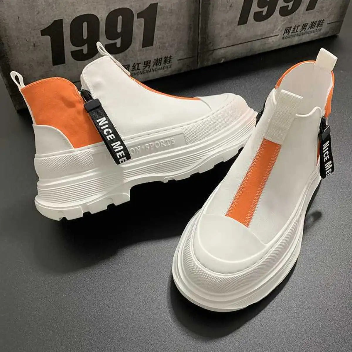 Zapatillas urbanas de plataforma con contraste - Darek