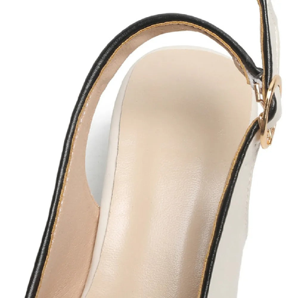 Zapatos de Tacón Bajo Mujer Diseño Minimalista - Céleste