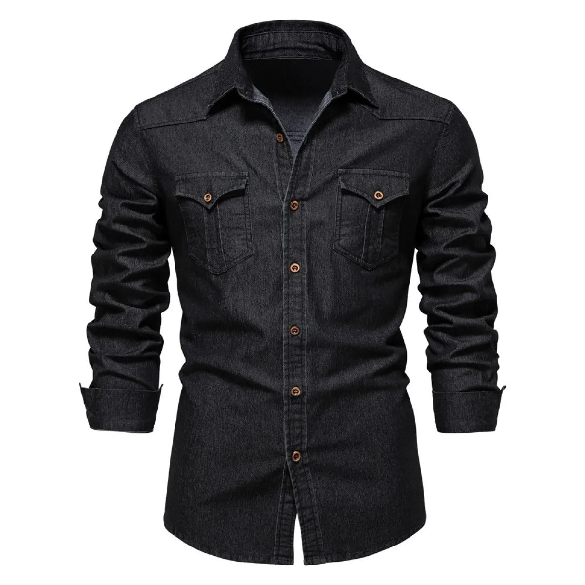 Camisa vaquera manga larga para hombre - Derek