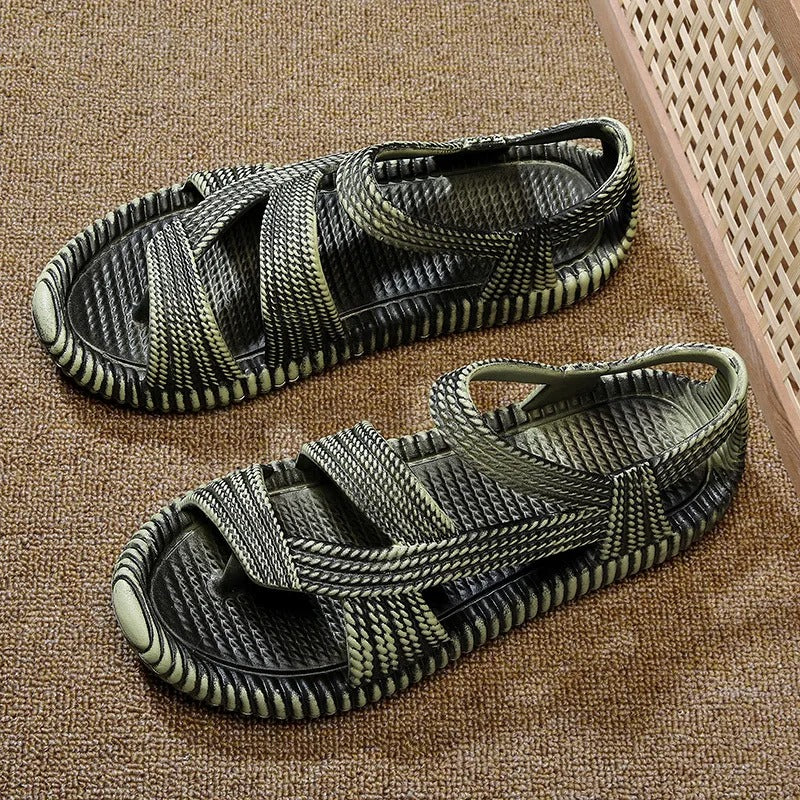 Sandalias hombre tejido trenzado diseño artesanal - Pieter