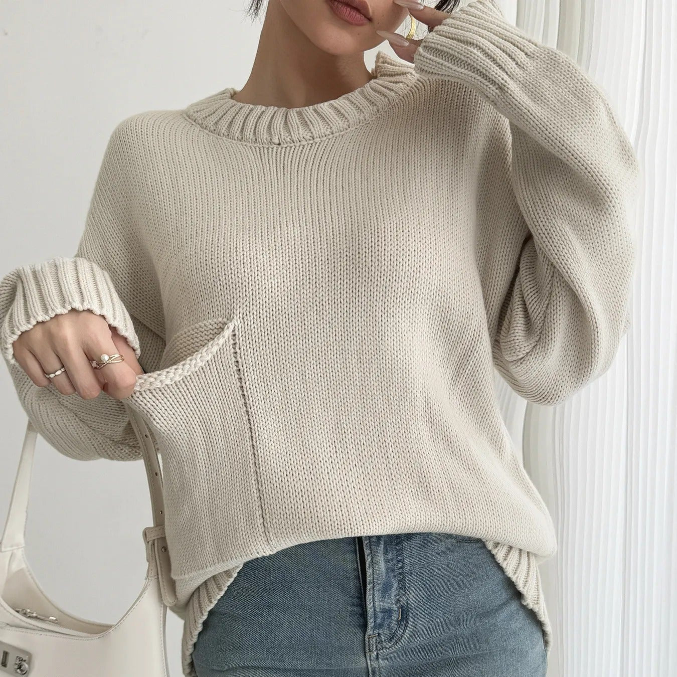 Jersey de punto oversize para mujer - Pereira