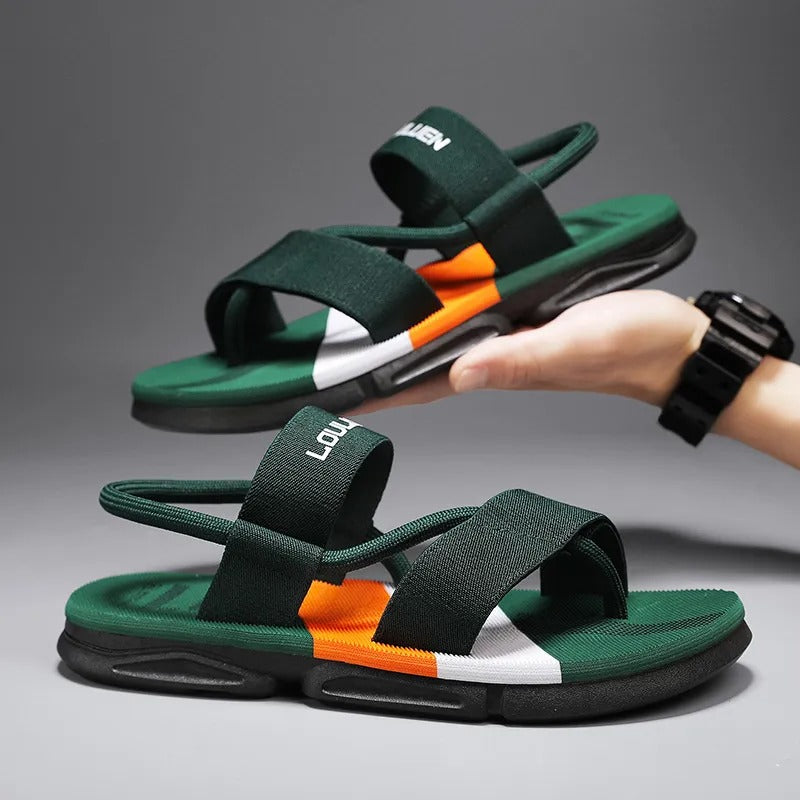 Sandalias ortopédicas hombre multicolor suela ergonómica ligera - Marcel