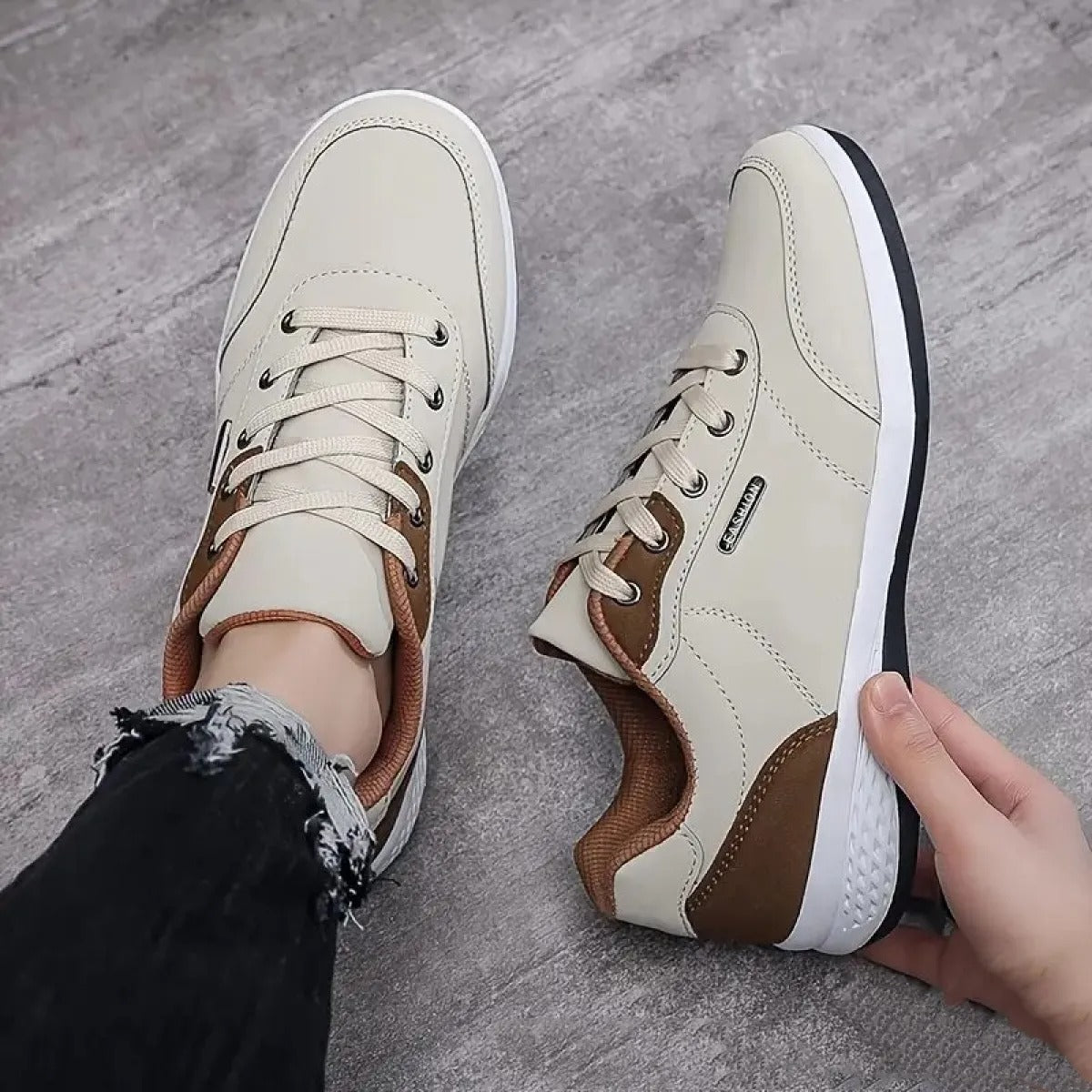 Zapatillas deportivas para hombre de piel sintética estilo casual - Óscar