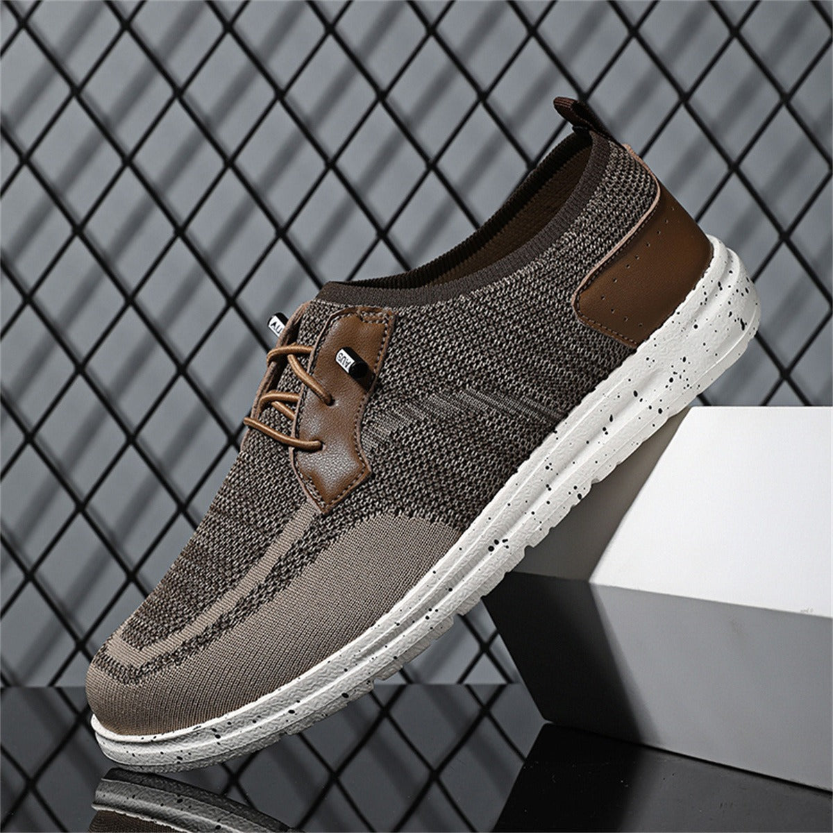 Zapatillas deportivas para hombre tejido transpirable con detalles sintéticos - Henrik