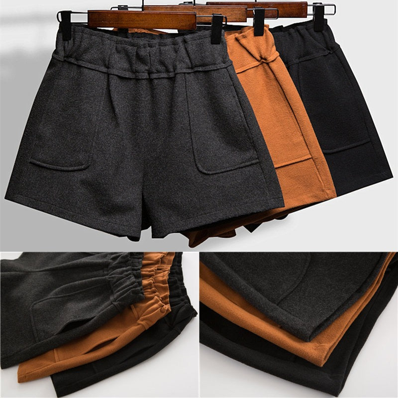Shorts de tiro alto con bolsillos amplios - Noelle