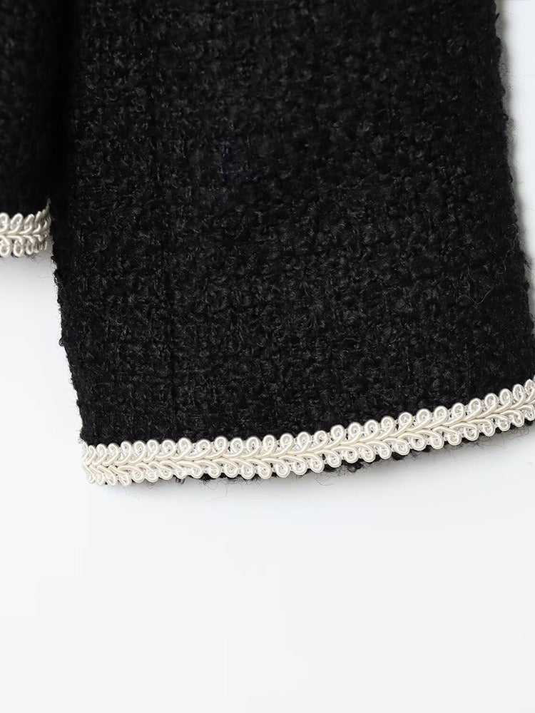 Chaqueta corta de mujer con botones decorativos - Alida