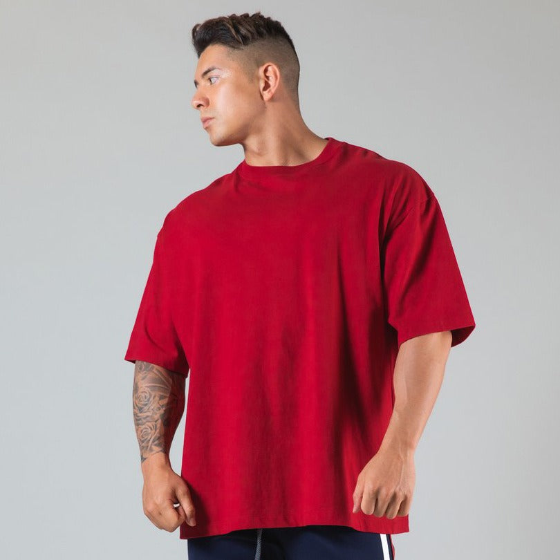 Camiseta hombre algodón corte holgado manga corta - Jacob