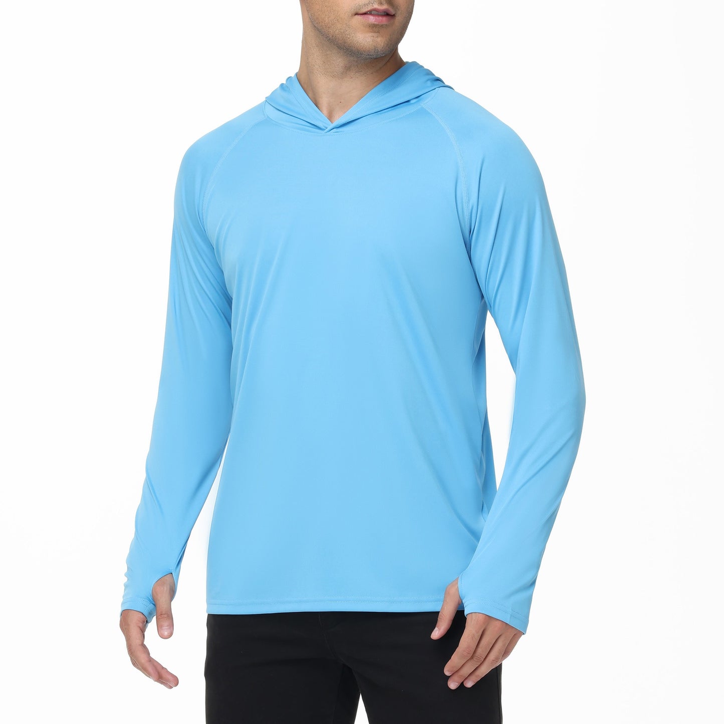 Camiseta hombre manga larga capucha - Drogus
