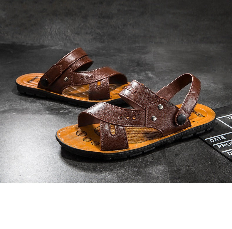 Sandalias para hombre de piel sintética estilo casual - Bruno