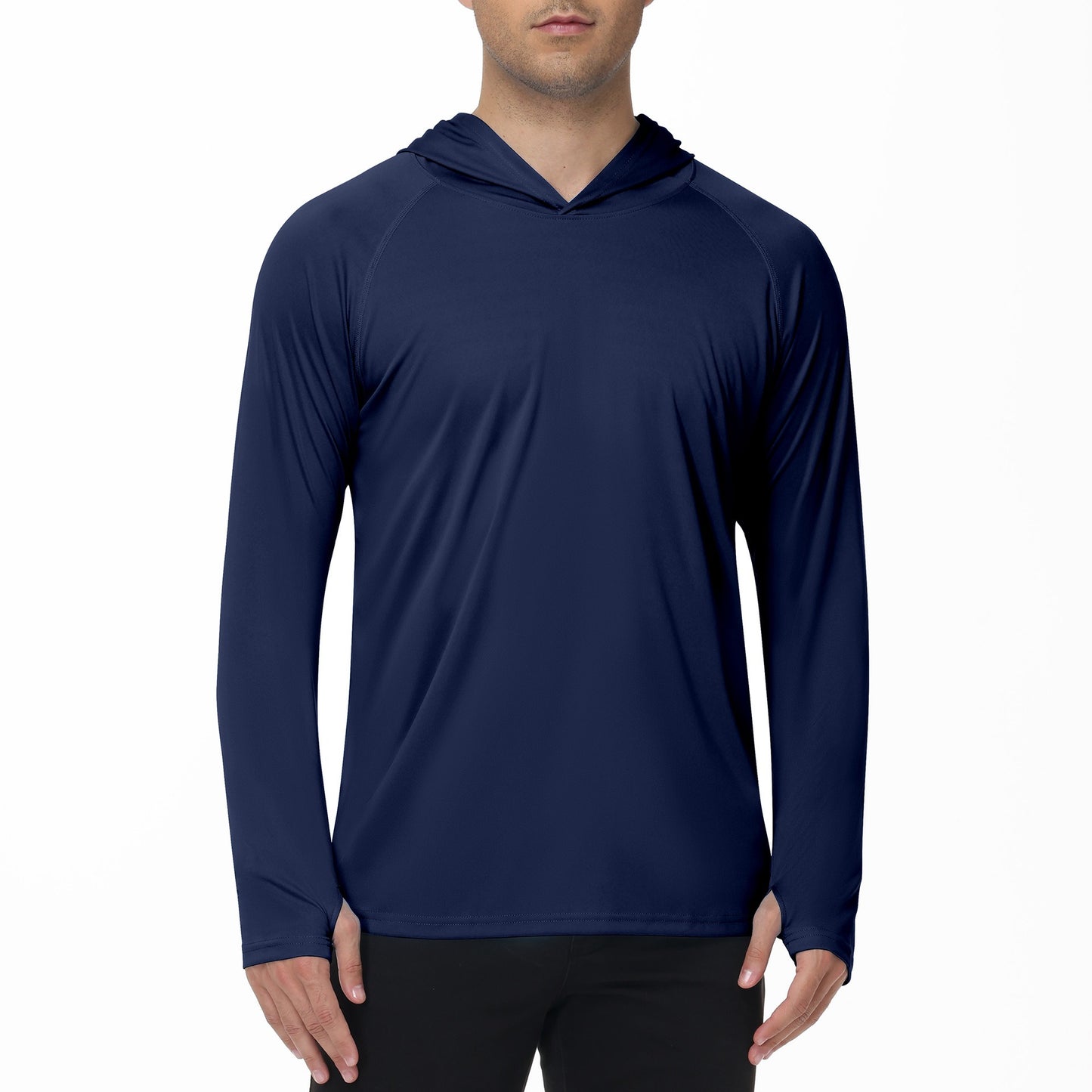 Camiseta hombre manga larga capucha - Drogus