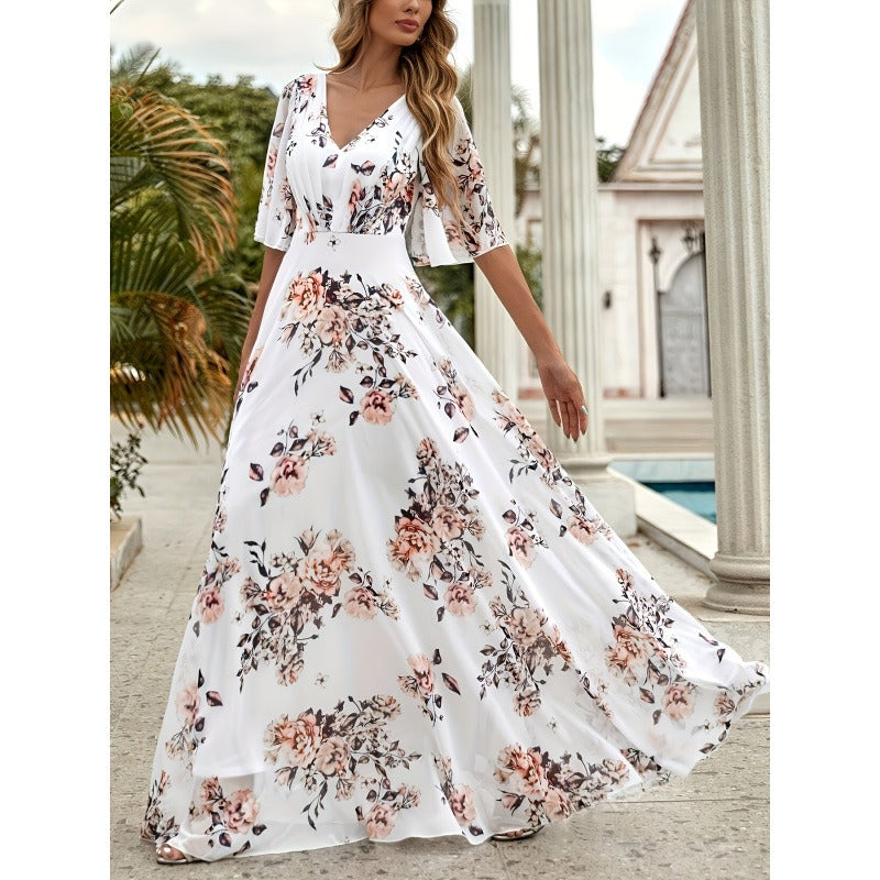 Vestido largo floral mujer - Sorelia