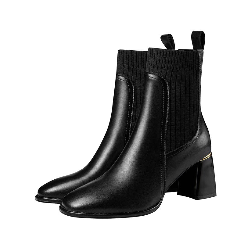 Botines tacón ancho elástico - Erendira
