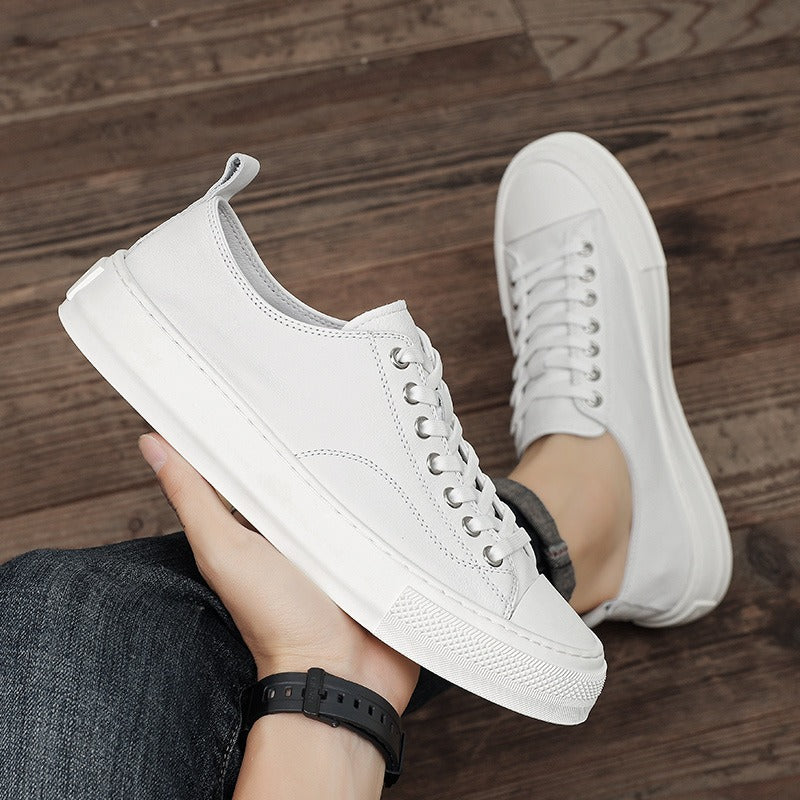 Zapatillas para hombre de cuero sintético punta blanca estilo urbano - Yago