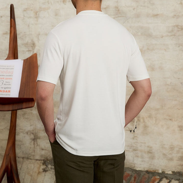 Camiseta para hombre tejido suave elástico corte clásico - Elías