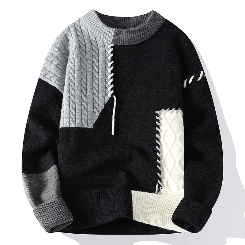 Suéter patchwork hombre - Renloch