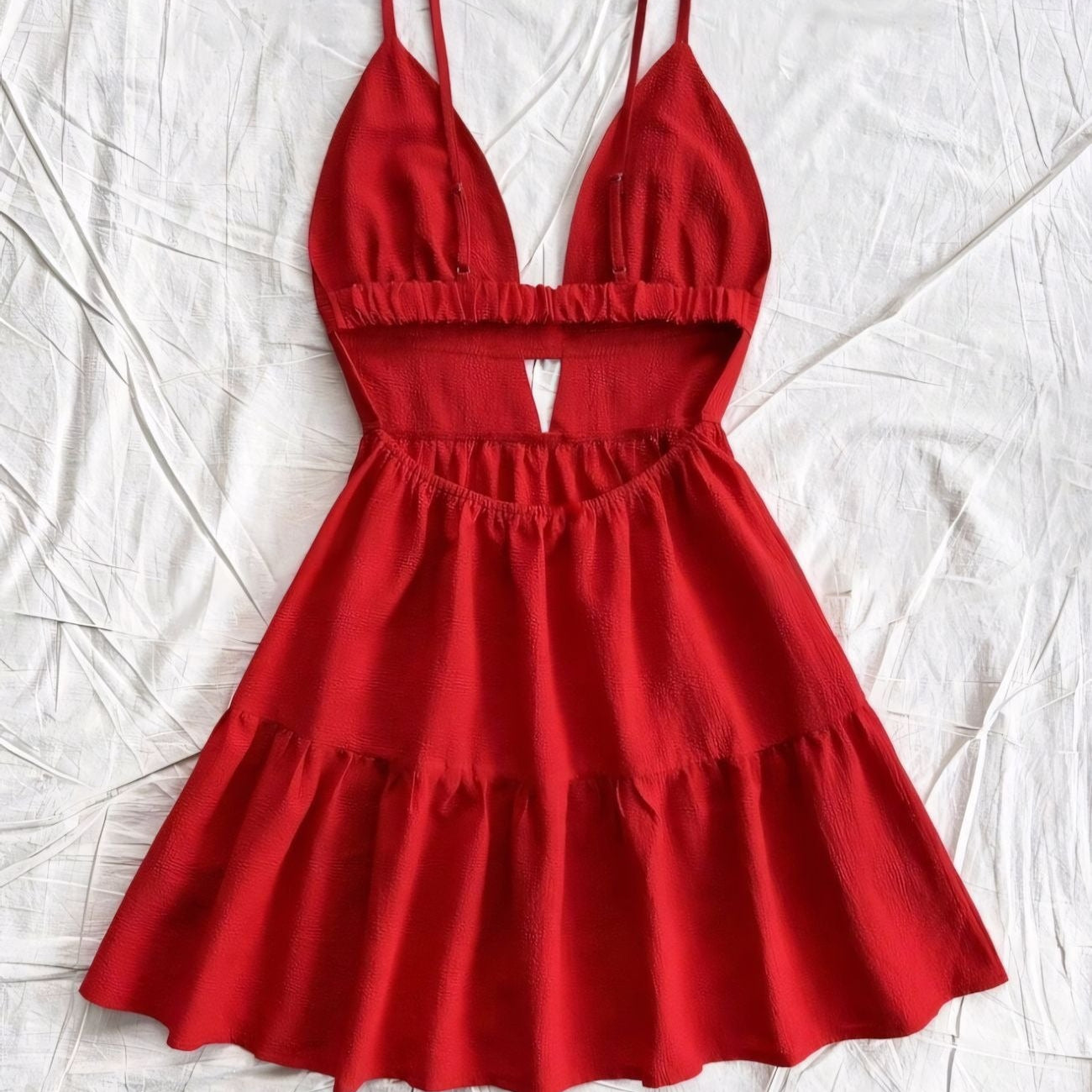 Vestido corto mujer tirantes estilo animal print plisado - Enara