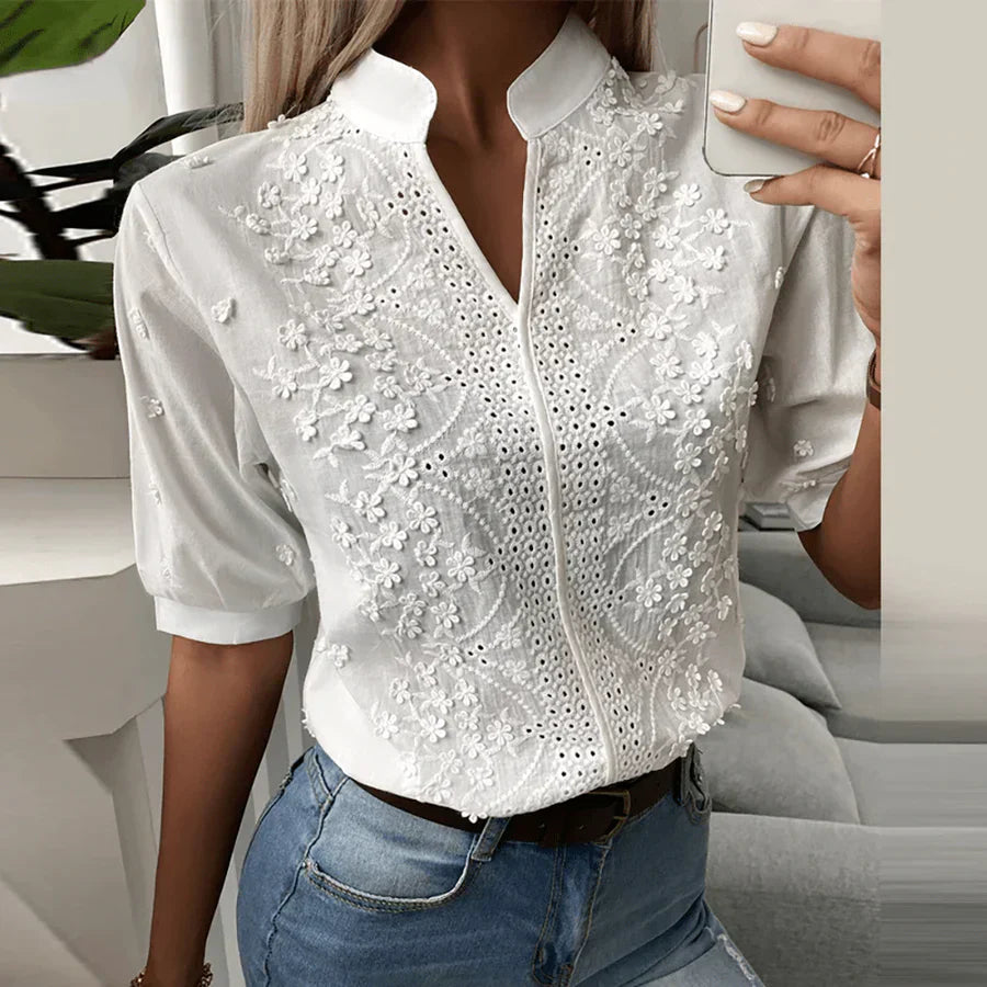 Blusa de encaje Elena señora - Sofisticada y romántica