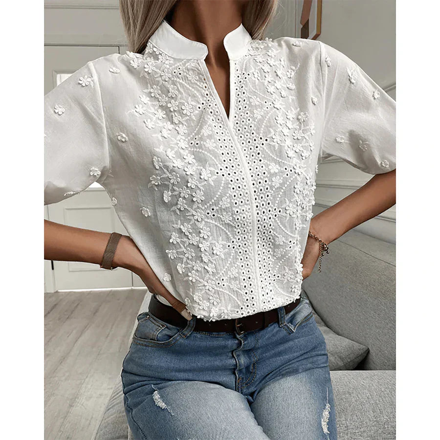 Blusa de encaje Elena señora - Sofisticada y romántica