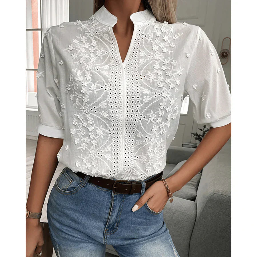 Blusa de encaje Elena señora - Sofisticada y romántica