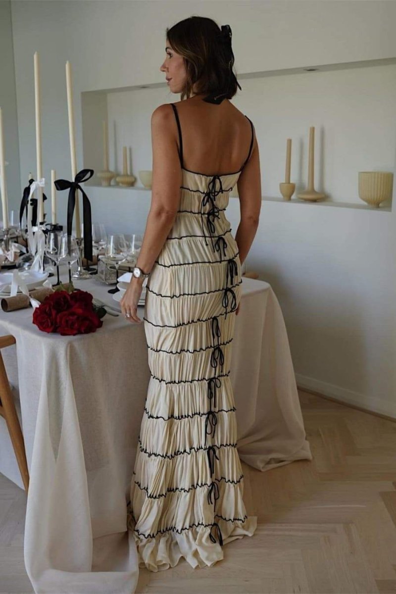 Addy - Vestido túnel con volantes