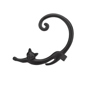 Pendiente Mujer Plateado Diseño Gato Curvo - Greta