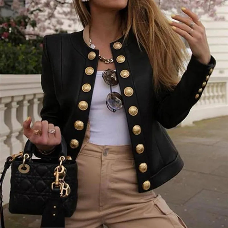 Aline - Chaqueta de manga larga y botonadura sencilla