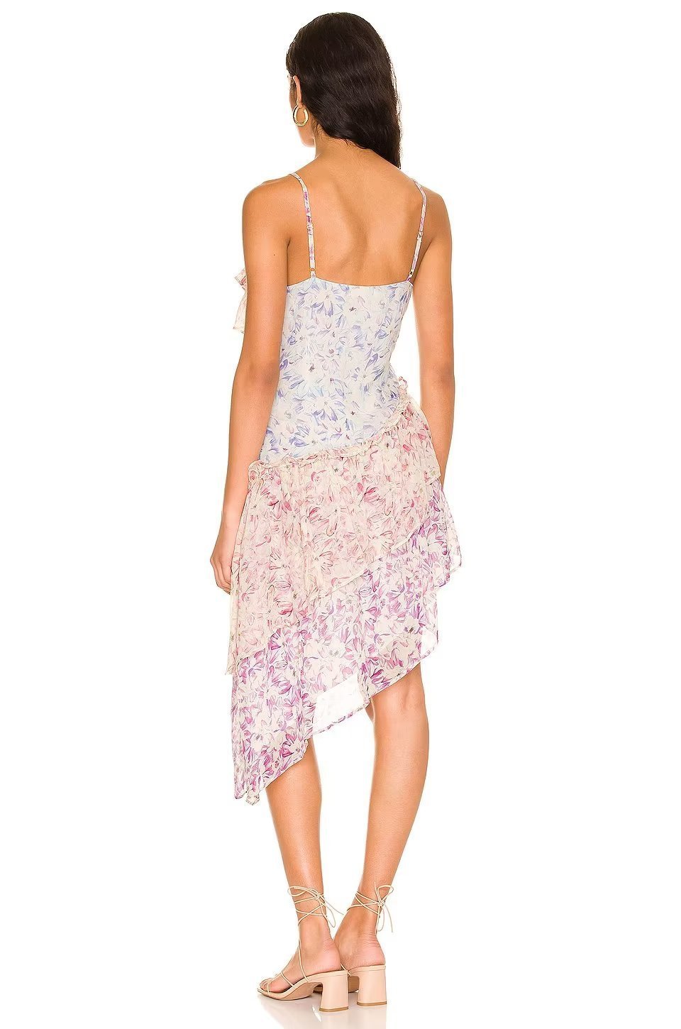 Melanie - Mini vestido de volantes con estampado