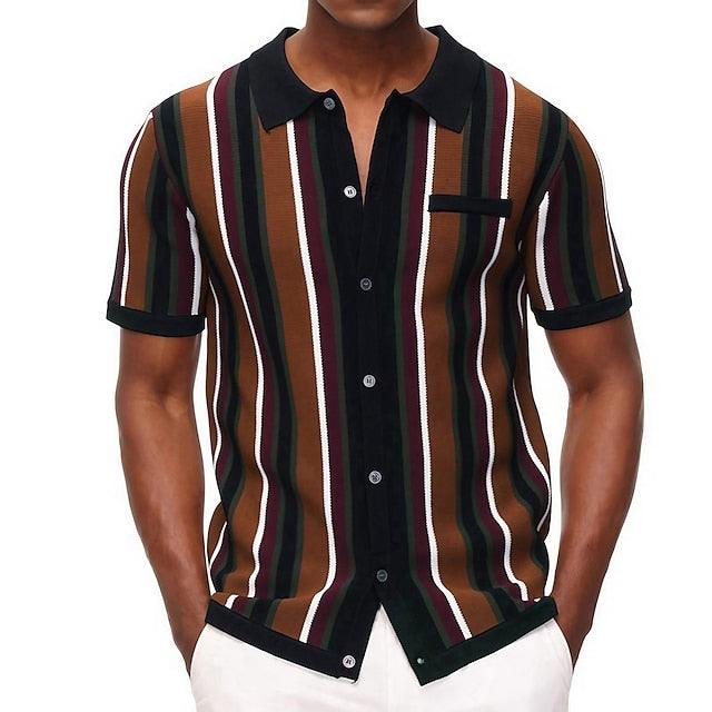 Emilio - Elegante camisa de punto para hombre, ligera y elegante