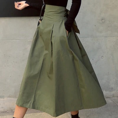 Falda globo de línea A para mujer con un diseño voluminoso y femenino perfecto para un look moderno y actual