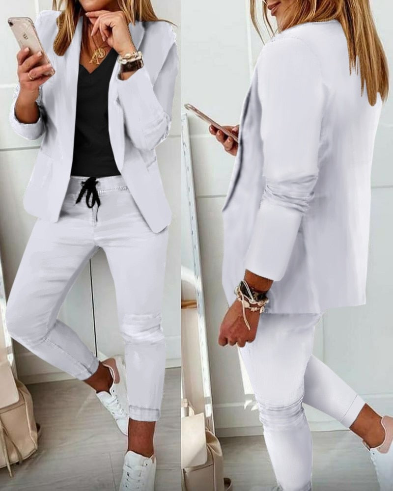 SANNA - Conjunto de Chaqueta y Pantalón