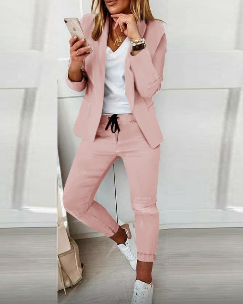 SANNA - Conjunto de Chaqueta y Pantalón