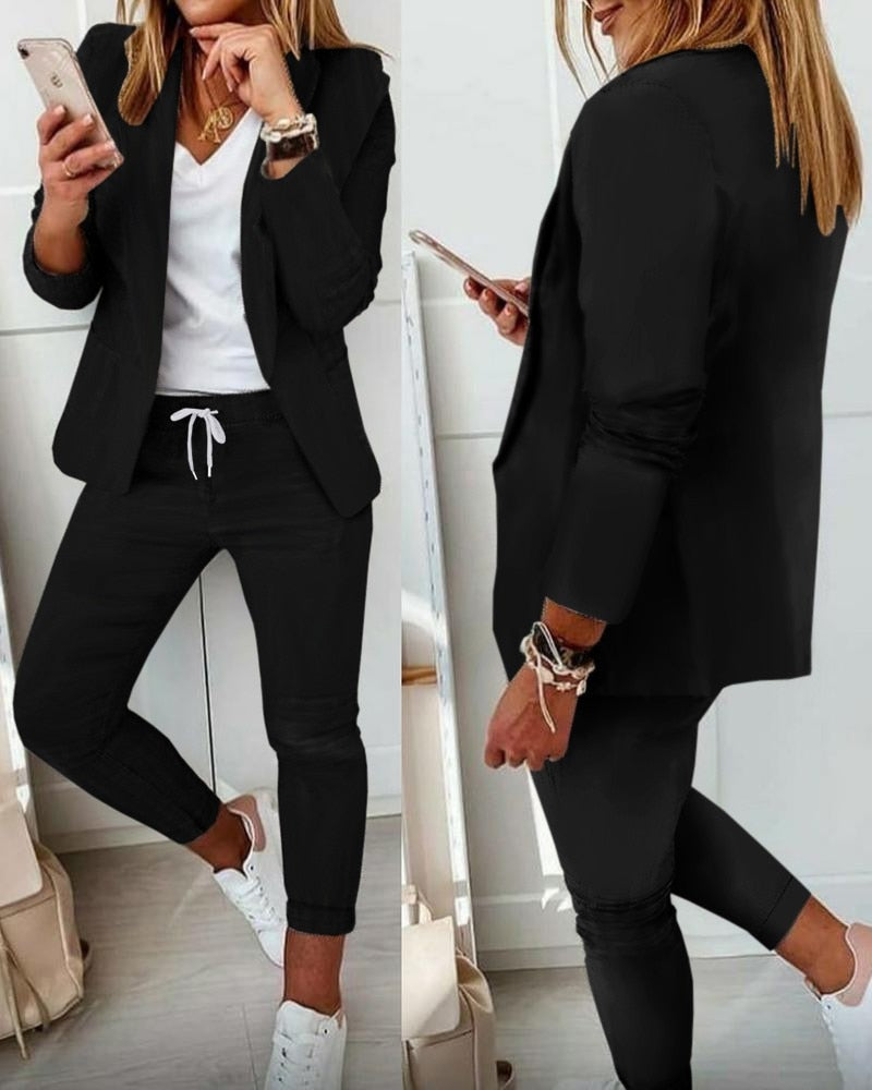 SANNA - Conjunto de Chaqueta y Pantalón