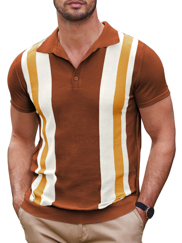Alessando - Polo de Punto de Manga Corta vintage