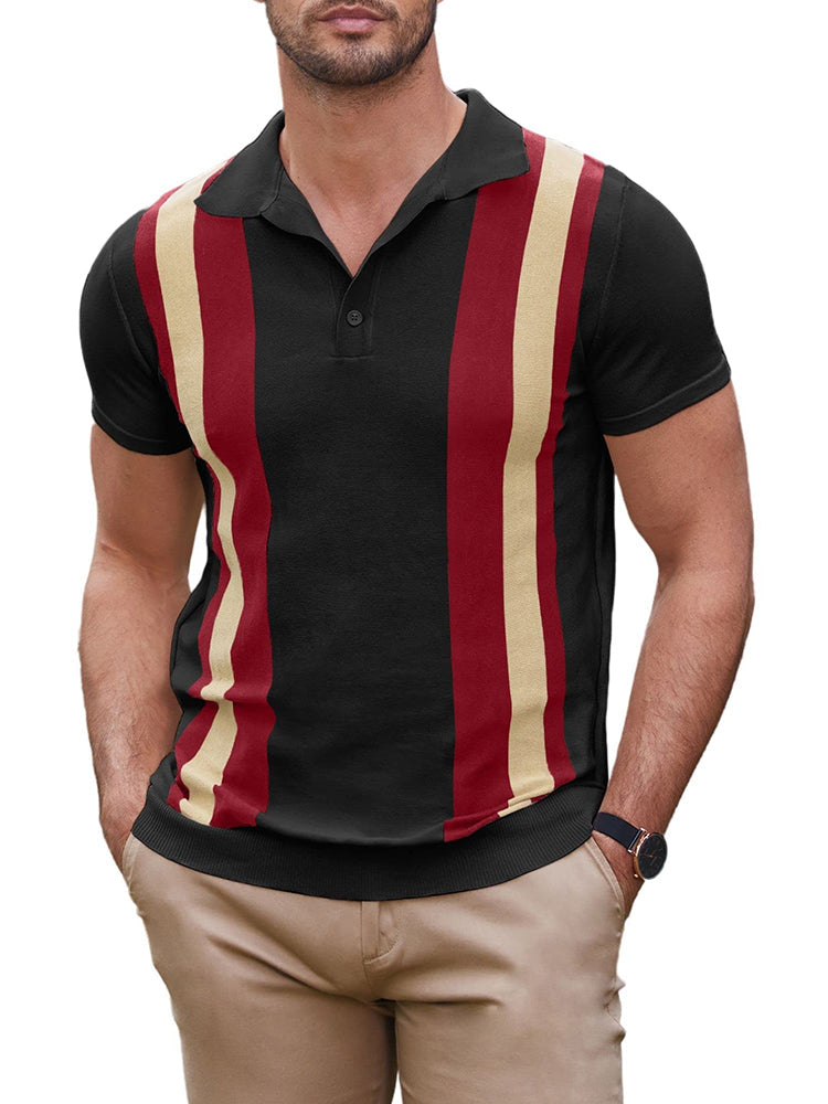 Alessando - Polo de Punto de Manga Corta vintage