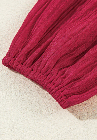 Danissa - Vestido de manga larga con volantes y muescas