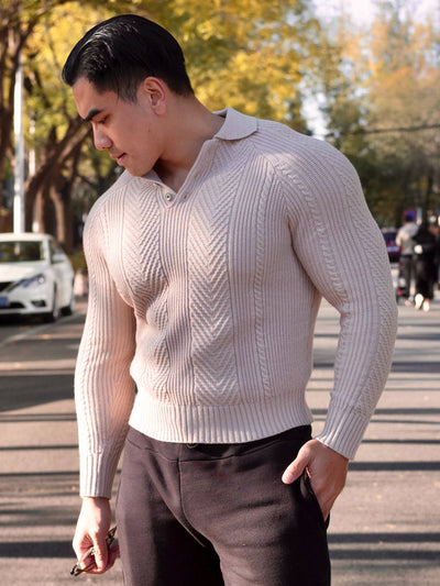 Suéter Henley Polo
