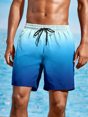 Leo - Pantalones cortos de playa con degradado de colores